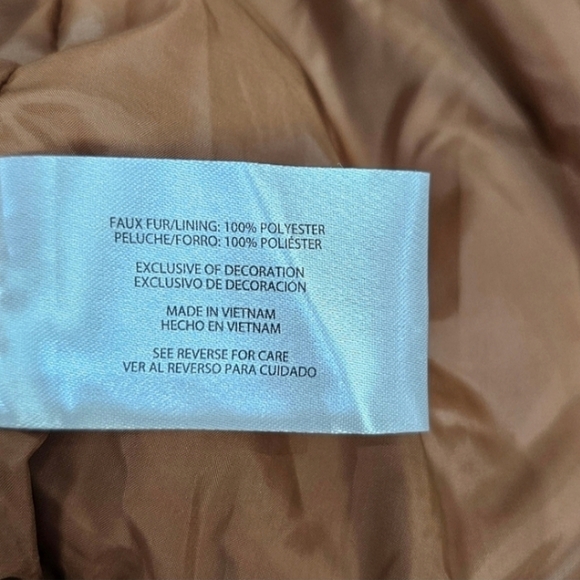 GAP Brown Teddy Coat Faux Shearling Cozy Oversized Jacket Large Neutral Soft Grl - Picture 9 of 9